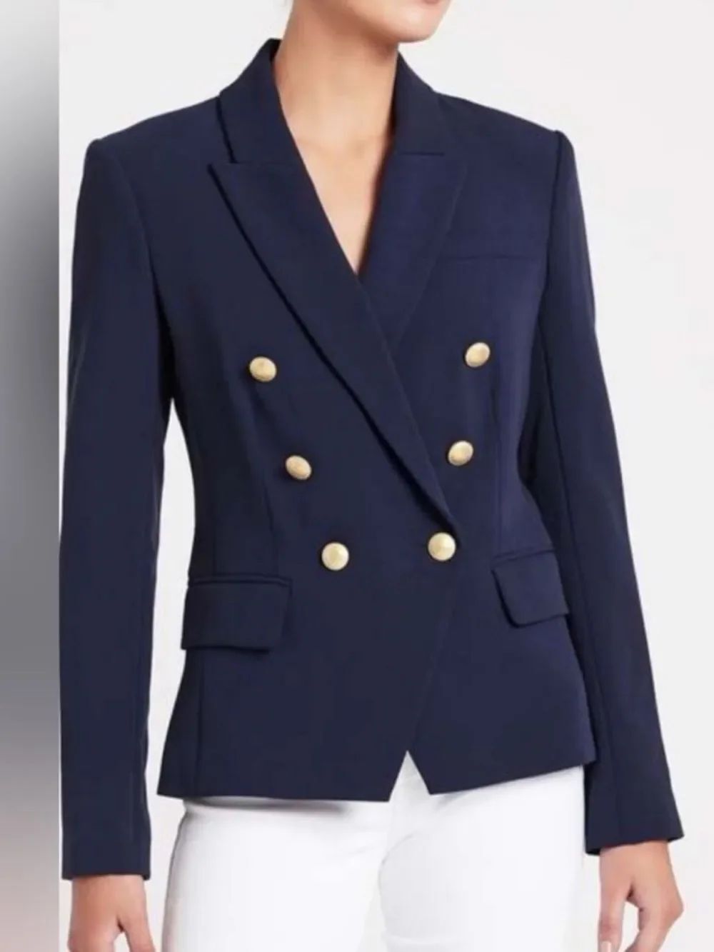 L’AGENCE double breasted Kenzie blazer